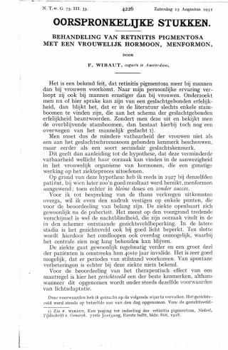 Eerste pagina van het artikel zoals het is gepubliceerd in het tijdschrift