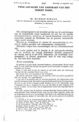 Eerste pagina van het artikel zoals het is gepubliceerd in het tijdschrift