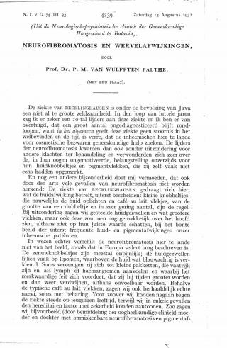 Eerste pagina van het artikel zoals het is gepubliceerd in het tijdschrift