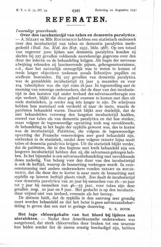 Eerste pagina van het artikel zoals het is gepubliceerd in het tijdschrift