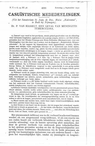 Eerste pagina van het artikel zoals het is gepubliceerd in het tijdschrift