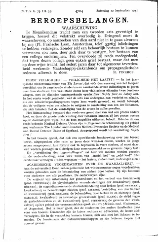 Eerste pagina van het artikel zoals het is gepubliceerd in het tijdschrift