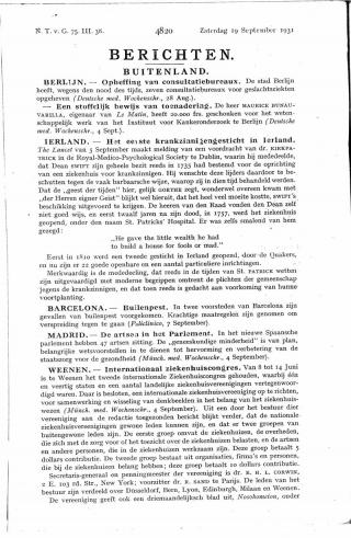 Eerste pagina van het artikel zoals het is gepubliceerd in het tijdschrift