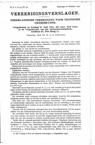 Eerste pagina van het artikel zoals het is gepubliceerd in het tijdschrift