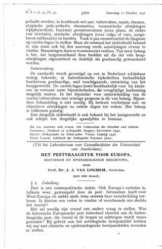 Eerste pagina van het artikel zoals het is gepubliceerd in het tijdschrift