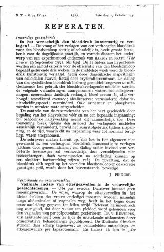 Eerste pagina van het artikel zoals het is gepubliceerd in het tijdschrift