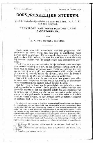 Eerste pagina van het artikel zoals het is gepubliceerd in het tijdschrift