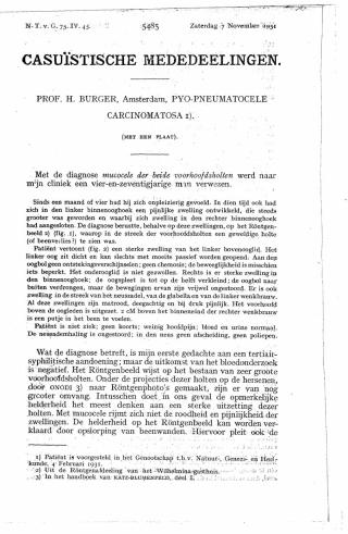 Eerste pagina van het artikel zoals het is gepubliceerd in het tijdschrift