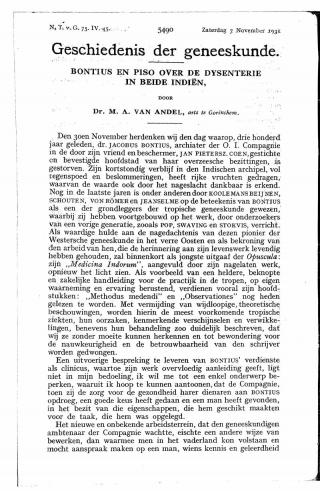 Eerste pagina van het artikel zoals het is gepubliceerd in het tijdschrift