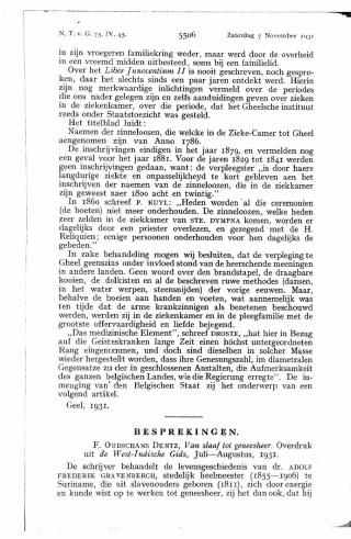 Eerste pagina van het artikel zoals het is gepubliceerd in het tijdschrift