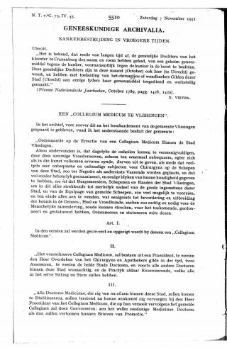 Eerste pagina van het artikel zoals het is gepubliceerd in het tijdschrift