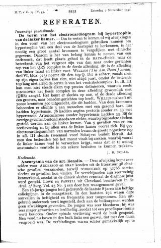 Eerste pagina van het artikel zoals het is gepubliceerd in het tijdschrift