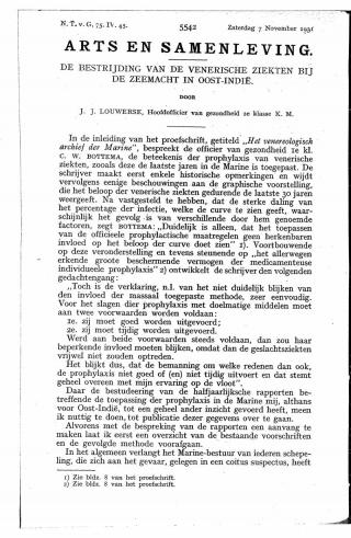 Eerste pagina van het artikel zoals het is gepubliceerd in het tijdschrift