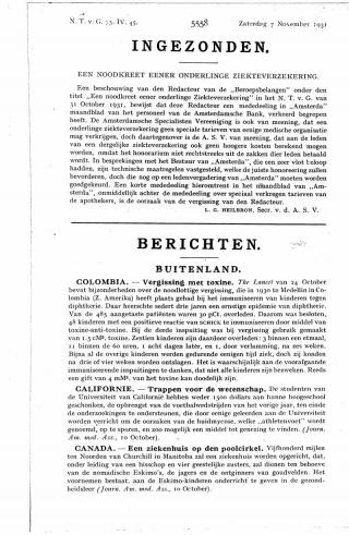 Eerste pagina van het artikel zoals het is gepubliceerd in het tijdschrift