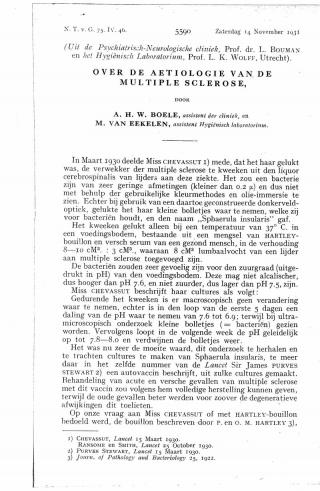 Eerste pagina van het artikel zoals het is gepubliceerd in het tijdschrift