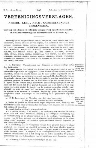 Eerste pagina van het artikel zoals het is gepubliceerd in het tijdschrift