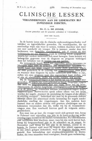 Eerste pagina van het artikel zoals het is gepubliceerd in het tijdschrift