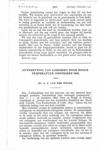 Eerste pagina van het artikel zoals het is gepubliceerd in het tijdschrift