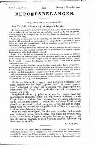 Eerste pagina van het artikel zoals het is gepubliceerd in het tijdschrift