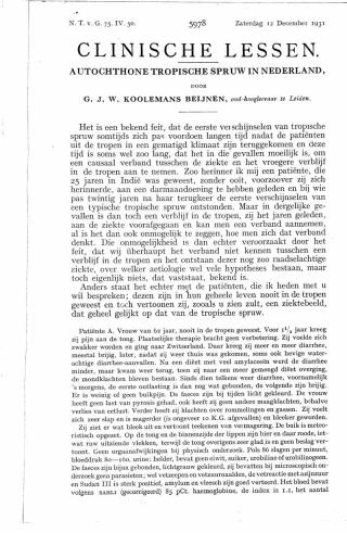 Eerste pagina van het artikel zoals het is gepubliceerd in het tijdschrift