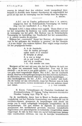 Eerste pagina van het artikel zoals het is gepubliceerd in het tijdschrift