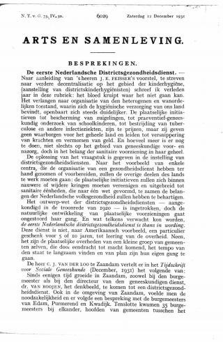 Eerste pagina van het artikel zoals het is gepubliceerd in het tijdschrift