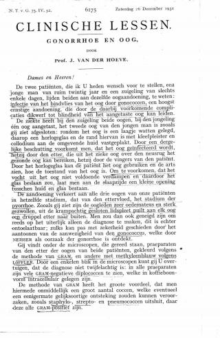 Eerste pagina van het artikel zoals het is gepubliceerd in het tijdschrift