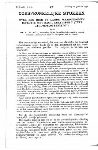 Eerste pagina van het artikel zoals het is gepubliceerd in het tijdschrift