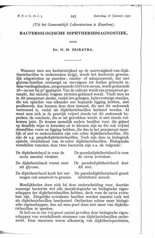 Eerste pagina van het artikel zoals het is gepubliceerd in het tijdschrift