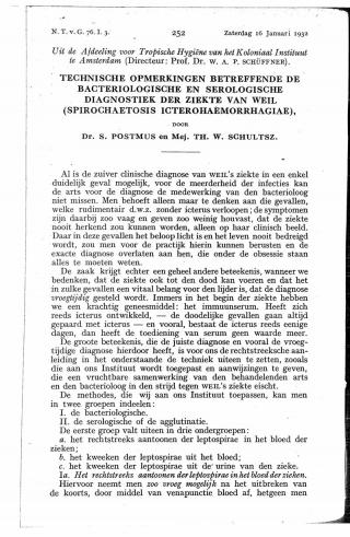 Eerste pagina van het artikel zoals het is gepubliceerd in het tijdschrift