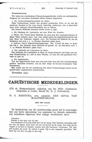 Eerste pagina van het artikel zoals het is gepubliceerd in het tijdschrift