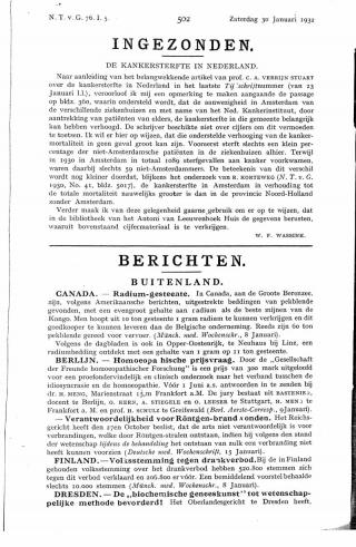 Eerste pagina van het artikel zoals het is gepubliceerd in het tijdschrift