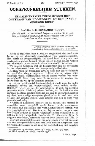 Eerste pagina van het artikel zoals het is gepubliceerd in het tijdschrift