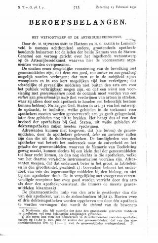 Eerste pagina van het artikel zoals het is gepubliceerd in het tijdschrift