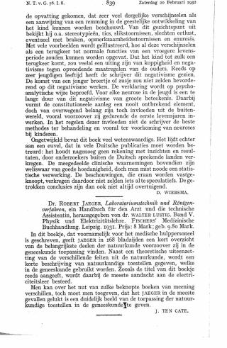 Eerste pagina van het artikel zoals het is gepubliceerd in het tijdschrift