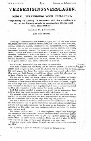 Eerste pagina van het artikel zoals het is gepubliceerd in het tijdschrift