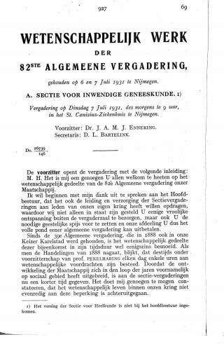 Eerste pagina van het artikel zoals het is gepubliceerd in het tijdschrift