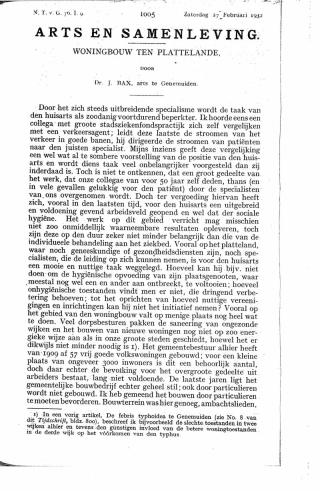 Eerste pagina van het artikel zoals het is gepubliceerd in het tijdschrift