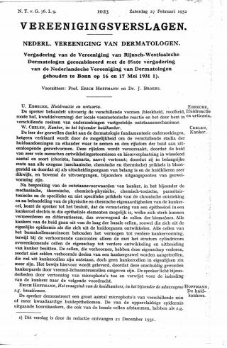 Eerste pagina van het artikel zoals het is gepubliceerd in het tijdschrift