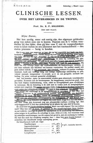 Eerste pagina van het artikel zoals het is gepubliceerd in het tijdschrift
