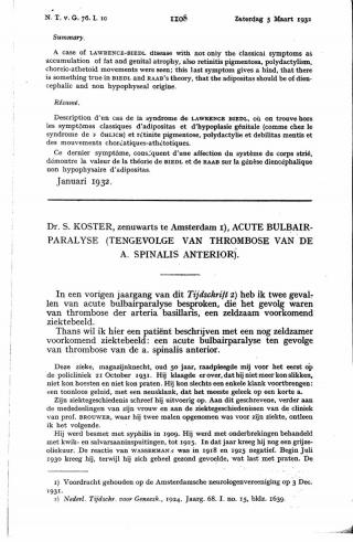 Eerste pagina van het artikel zoals het is gepubliceerd in het tijdschrift