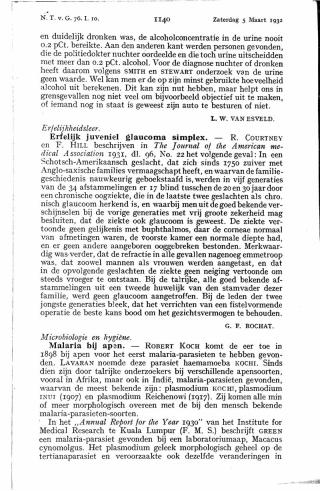 Eerste pagina van het artikel zoals het is gepubliceerd in het tijdschrift
