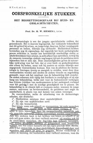 Eerste pagina van het artikel zoals het is gepubliceerd in het tijdschrift