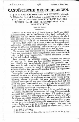 Eerste pagina van het artikel zoals het is gepubliceerd in het tijdschrift