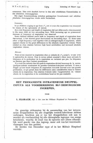 Eerste pagina van het artikel zoals het is gepubliceerd in het tijdschrift