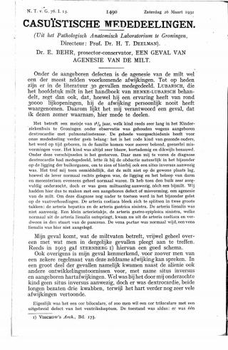 Eerste pagina van het artikel zoals het is gepubliceerd in het tijdschrift