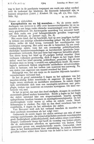 Eerste pagina van het artikel zoals het is gepubliceerd in het tijdschrift