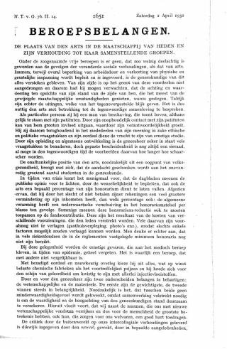 Eerste pagina van het artikel zoals het is gepubliceerd in het tijdschrift