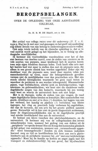 Eerste pagina van het artikel zoals het is gepubliceerd in het tijdschrift