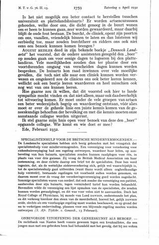 Eerste pagina van het artikel zoals het is gepubliceerd in het tijdschrift